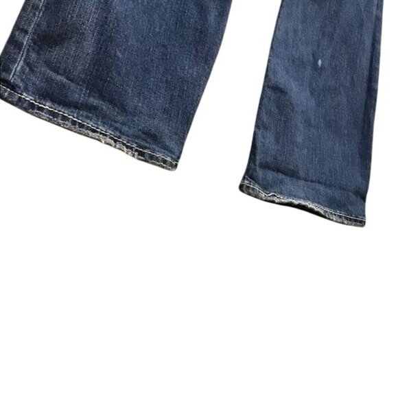 Silver Jeans Suki Bootcut Mid Rise Denim Jeans Dark Wash Whip Stitch Size 25 Y2K - Picture 7 of 8
